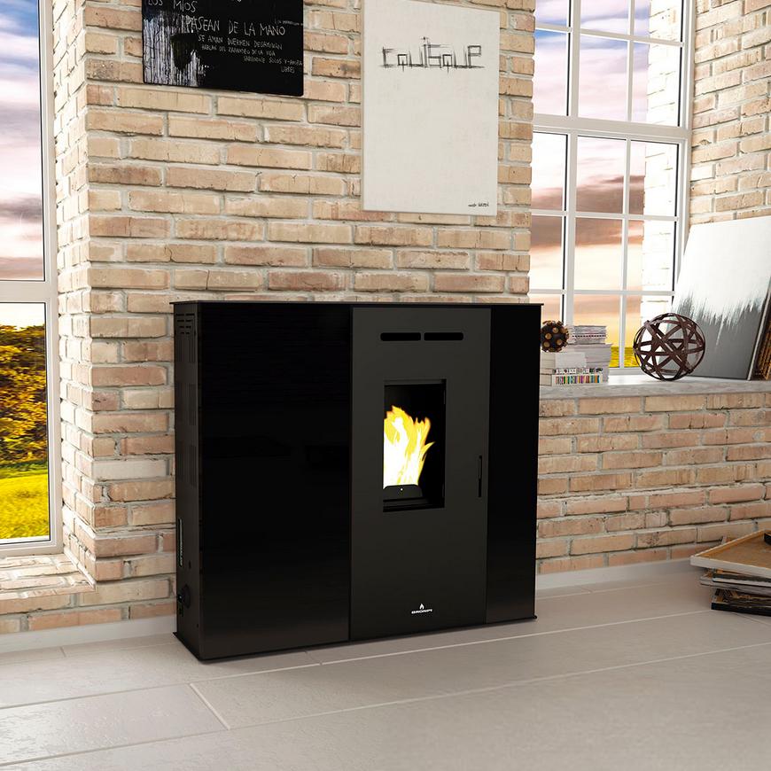 Poêle à granulés extra-plat - BRONPI Lupe 8 kW