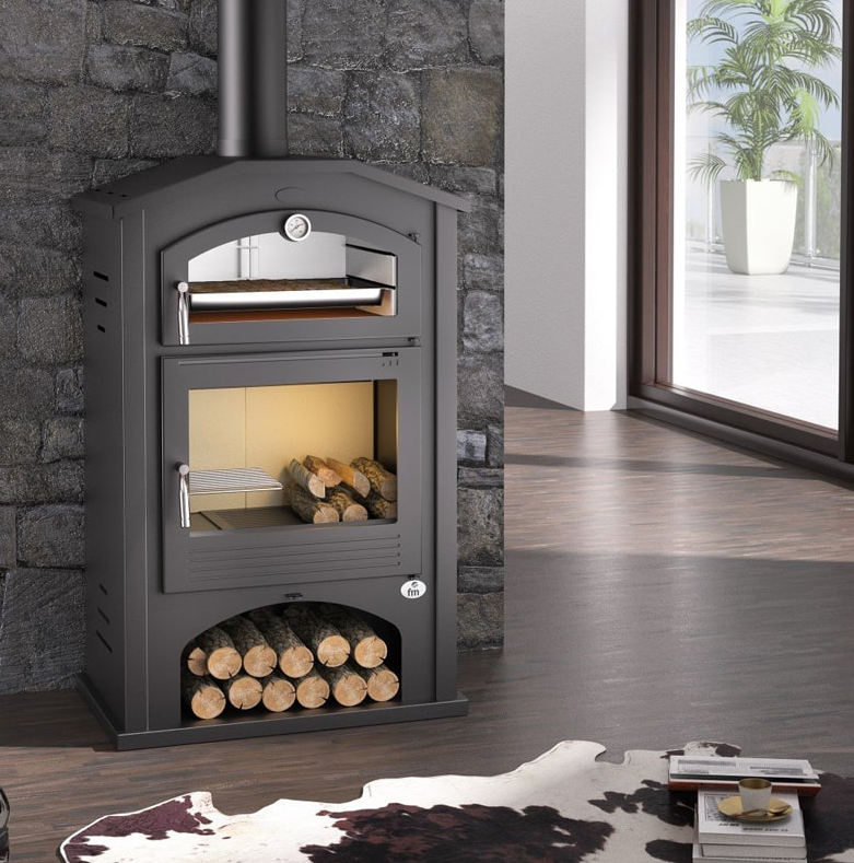 Poêle à bois avec four - FIREMATIC Detroit 9.5 kW