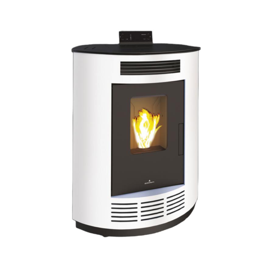 Poêle à granulés d'angle - BRONPI Nina 9 kW