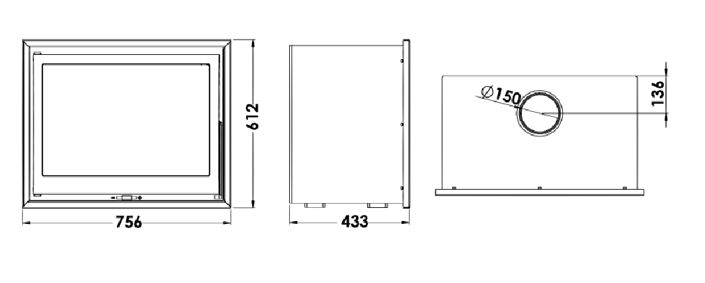Insert à bois - PANADERO HB 10 kW