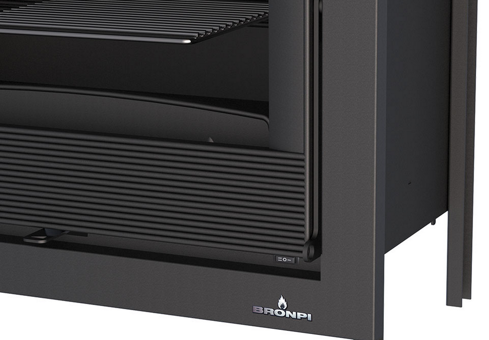 Insert à bois 2 vitres ventilé canalisable - BRONPI Paris 70 ED 11 kW