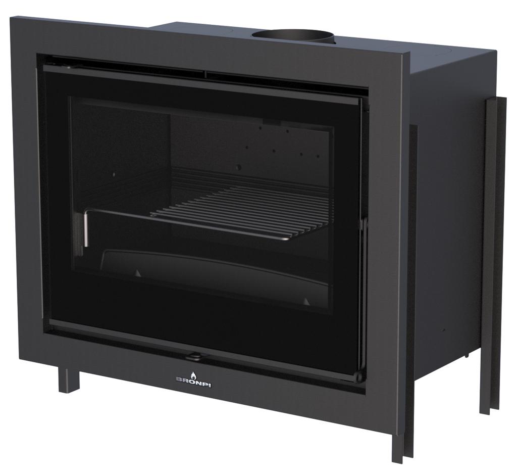 Insert à bois ventilé canalisable - BRONPI Paris 70 Vision 12 kW