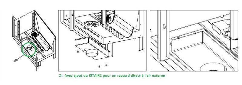Insert à bois ventilé canalisable - BRONPI Paris 90V Guillotina 14 kW