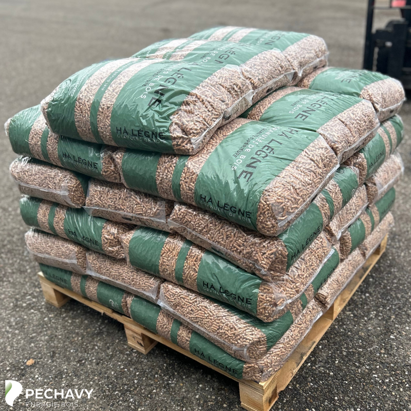 Hà Légne Vert - 1/2 palette (33 sacs de 15kg)