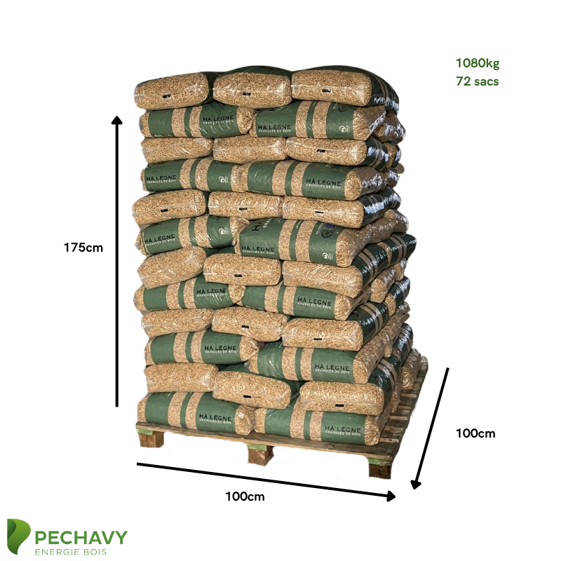 Hà Légne Vert - Palette (72 sacs de 15kg)