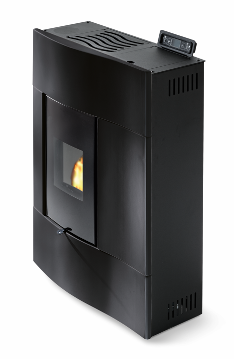 Poêle à granules extra plat céramique - ORIGINE PHEBO Chimera 8.6 kW