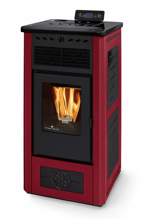 Poêle à granules en céramique - ORIGINE PHEBO Gea Bicolore 5S-8 7.5 kW