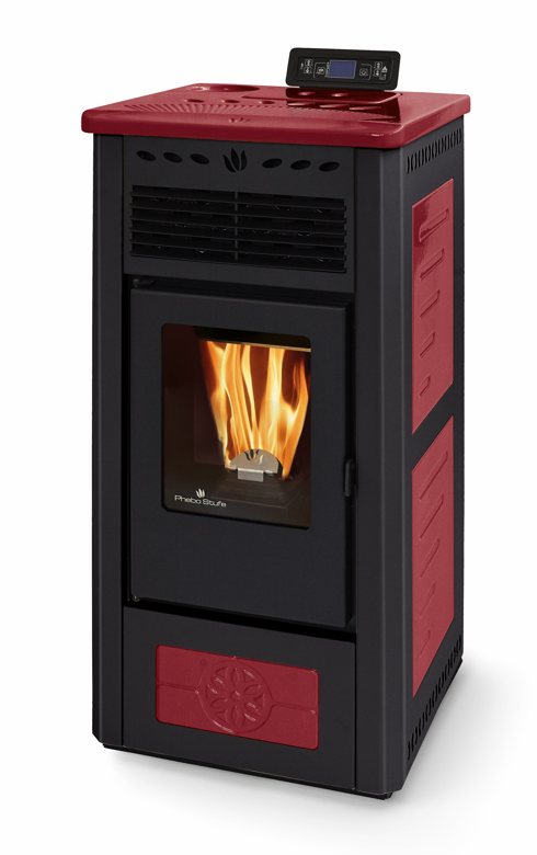 Poêle à granules en céramique - ORIGINE PHEBO Gea Bicolore 5S-8 7.5 kW