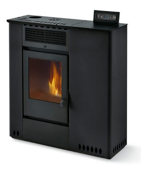 Poêle à granules extra plat - ORIGINE PHEBO Hera 11.5 kW