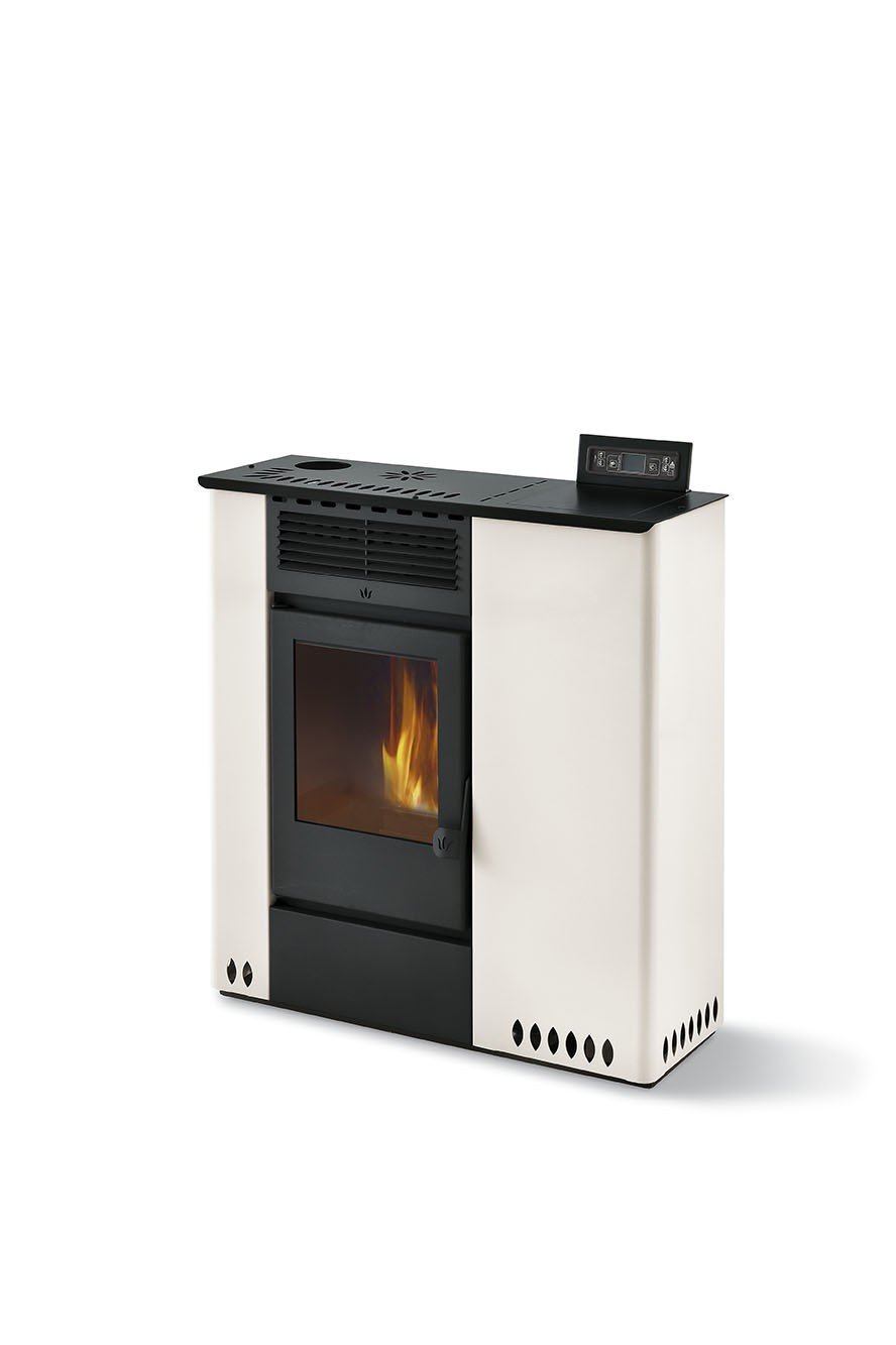 Poêle à granules extra plat - ORIGINE PHEBO Hera 11.5 kW