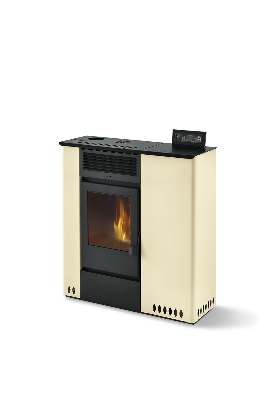 Poêle à granules extra plat - ORIGINE PHEBO Hera 11.5 kW