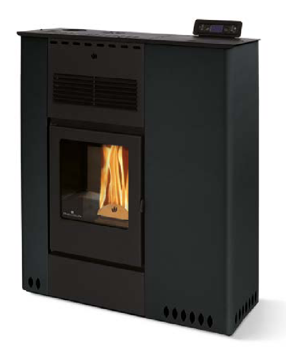 Poêle à granules extra plat - ORIGINE PHEBO Hera Maxi 11.5 kW