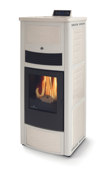 Poêle à granules en céramique - ORIGINE PHEBO Calipso 12.7 kW