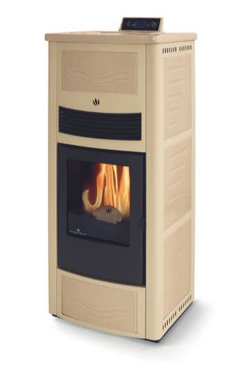 Poêle à granules en céramique - ORIGINE PHEBO Calipso 12.7 kW