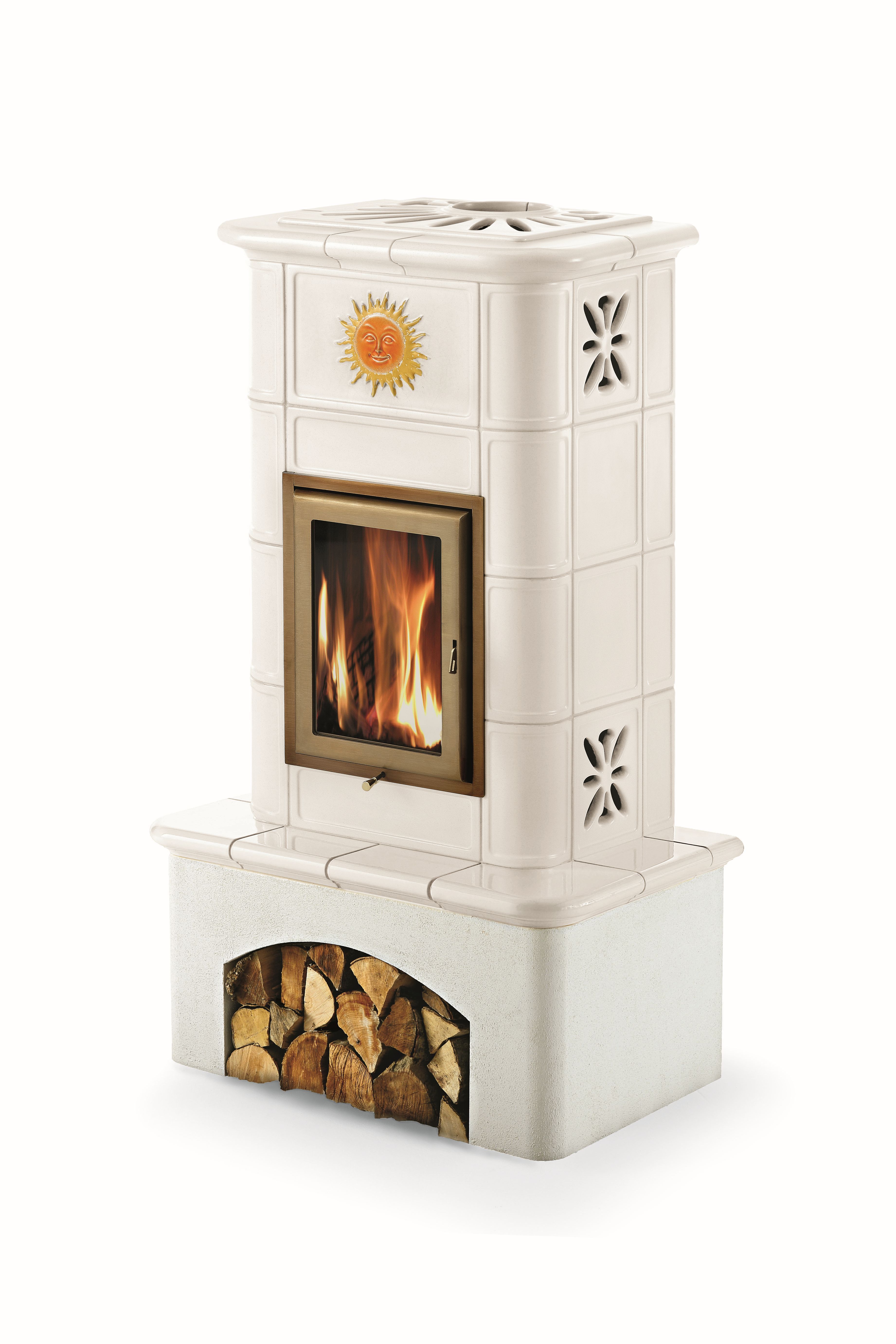 Poêle à bois céramique - ORIGINE PHEBO Selene Décor 10.7 kW