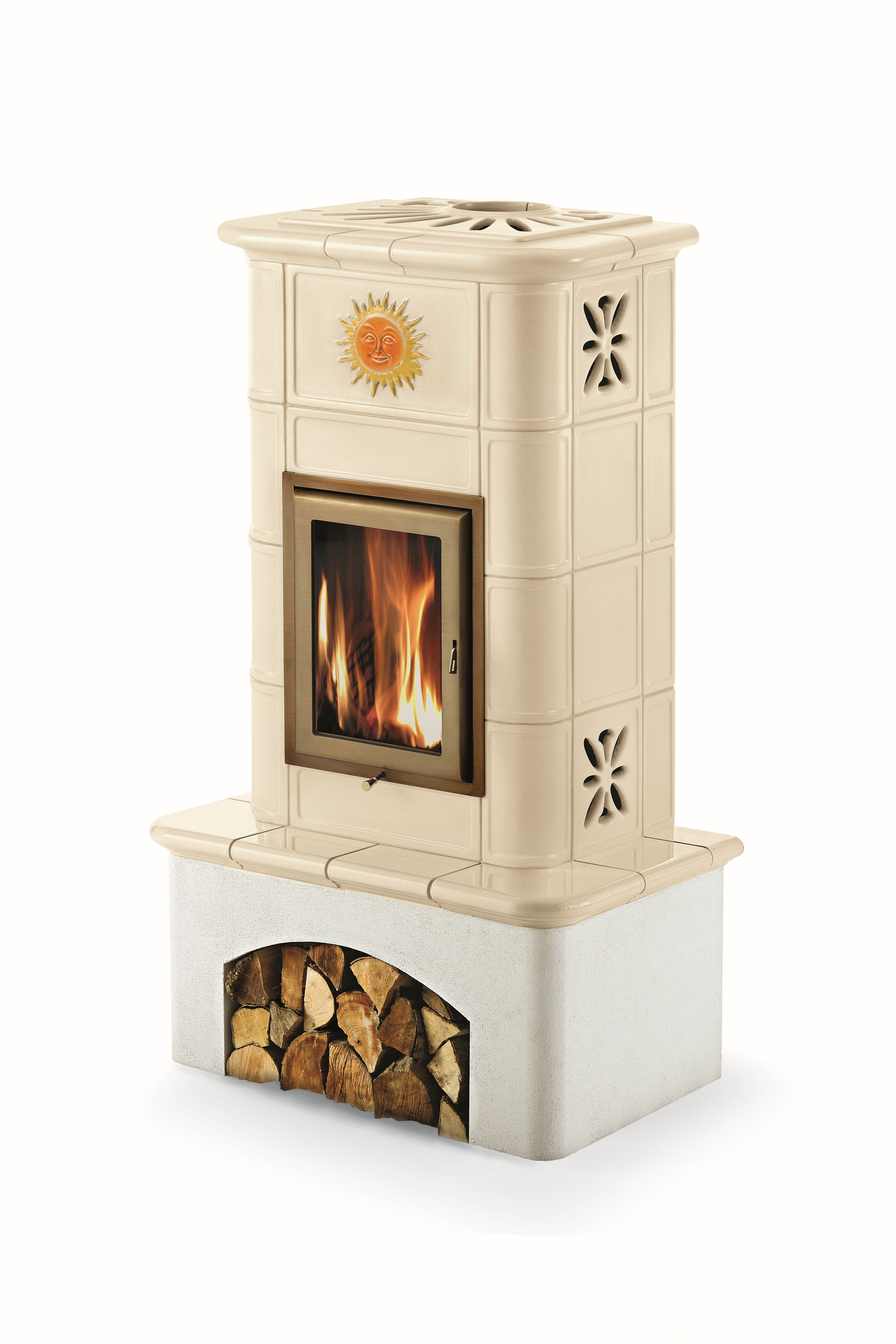 Poêle à bois céramique - ORIGINE PHEBO Selene Décor 10.7 kW