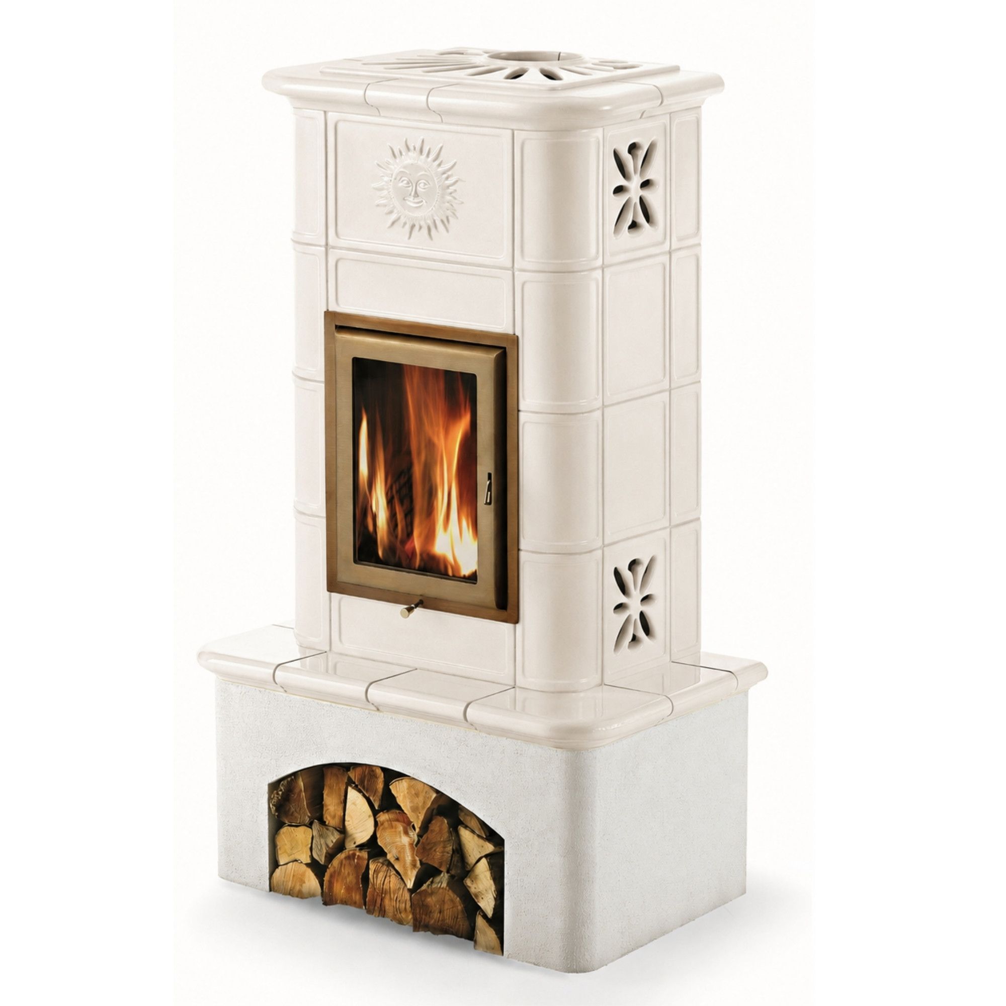 Poêle à bois céramique - ORIGINE PHEBO Selene Sole 10.7 kW