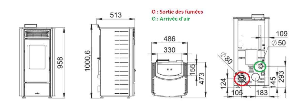 Poêle à granulés - BRONPI Rita 9 kW