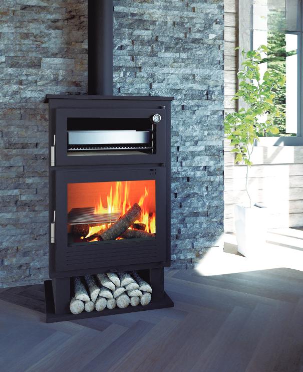Poêle à bois avec four - FIREMATIC Nebraska 9.5 kW