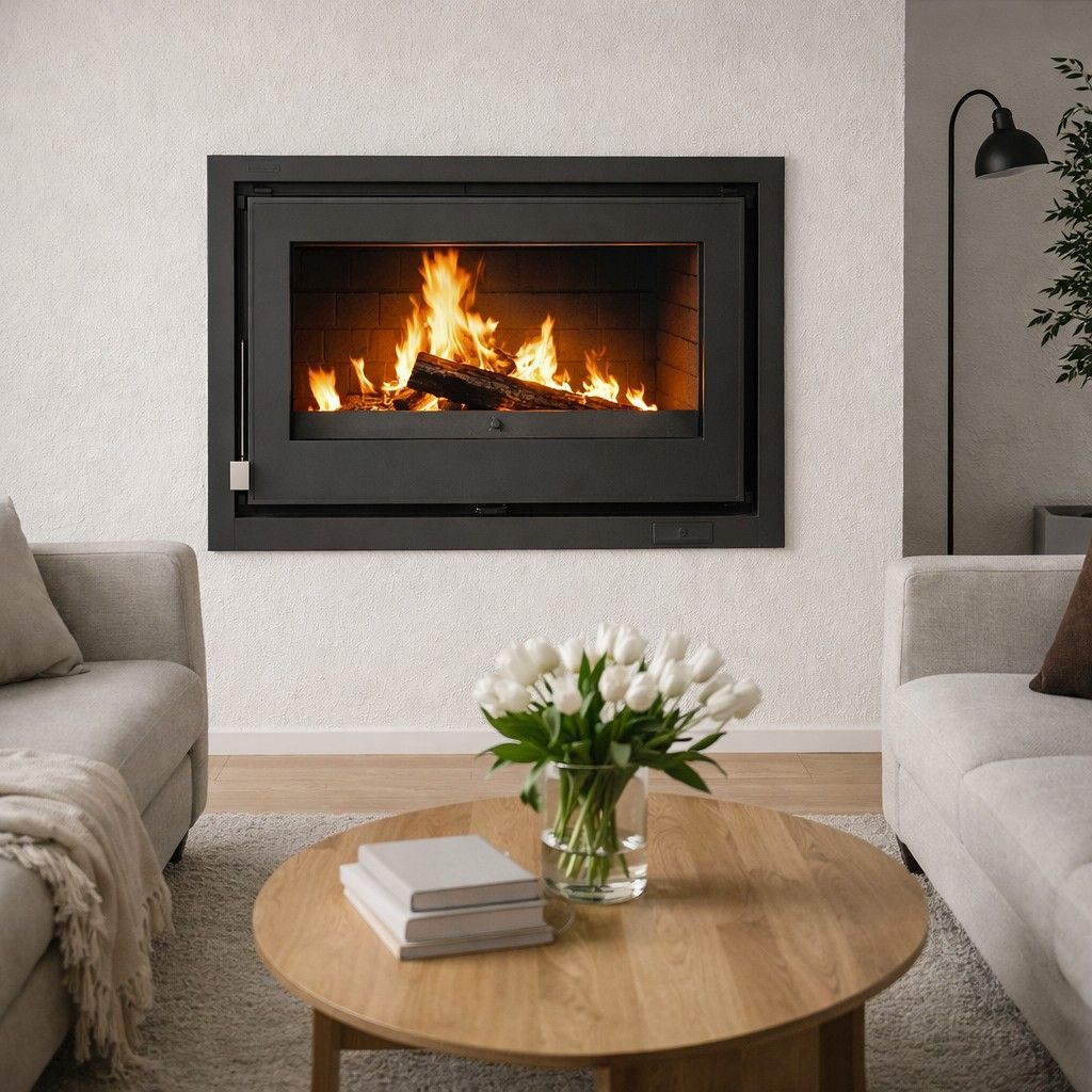 Insert à bois ventilé - FIREMATIC Waco fonte 12.6 kW