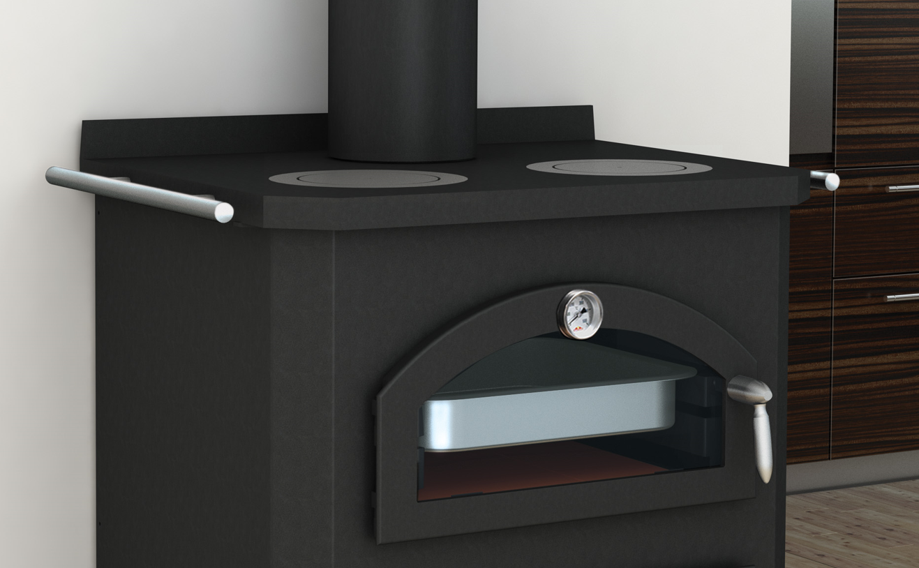 Cuisinière à bois avec four - BRONPI Monza 14 kW