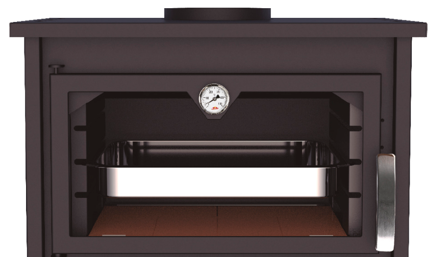 Poêle à bois raccordable avec four - BRONPI Suiza 14 kW