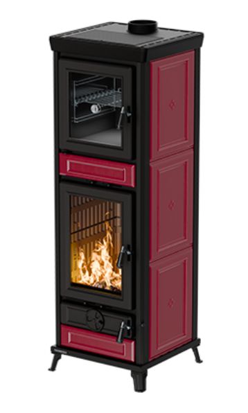 Poêle à bois avec four - THERMOROSSI Anna Evo5 Maiolica 12.5 kW