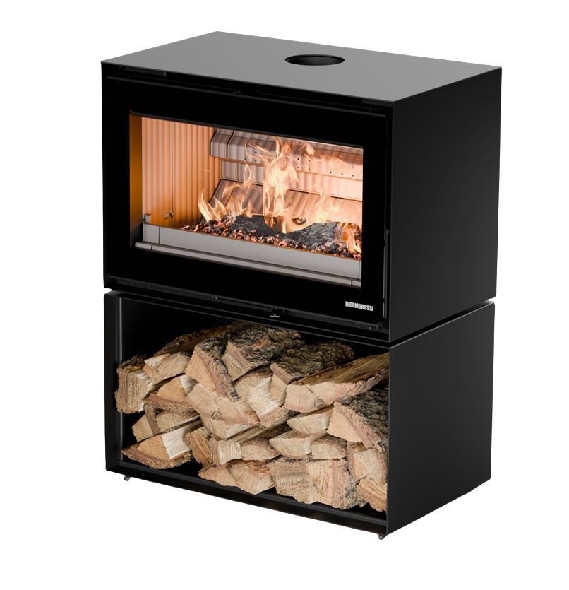 Poêle à bois raccordable - THERMOROSSI Fullmoon 10.6 kW