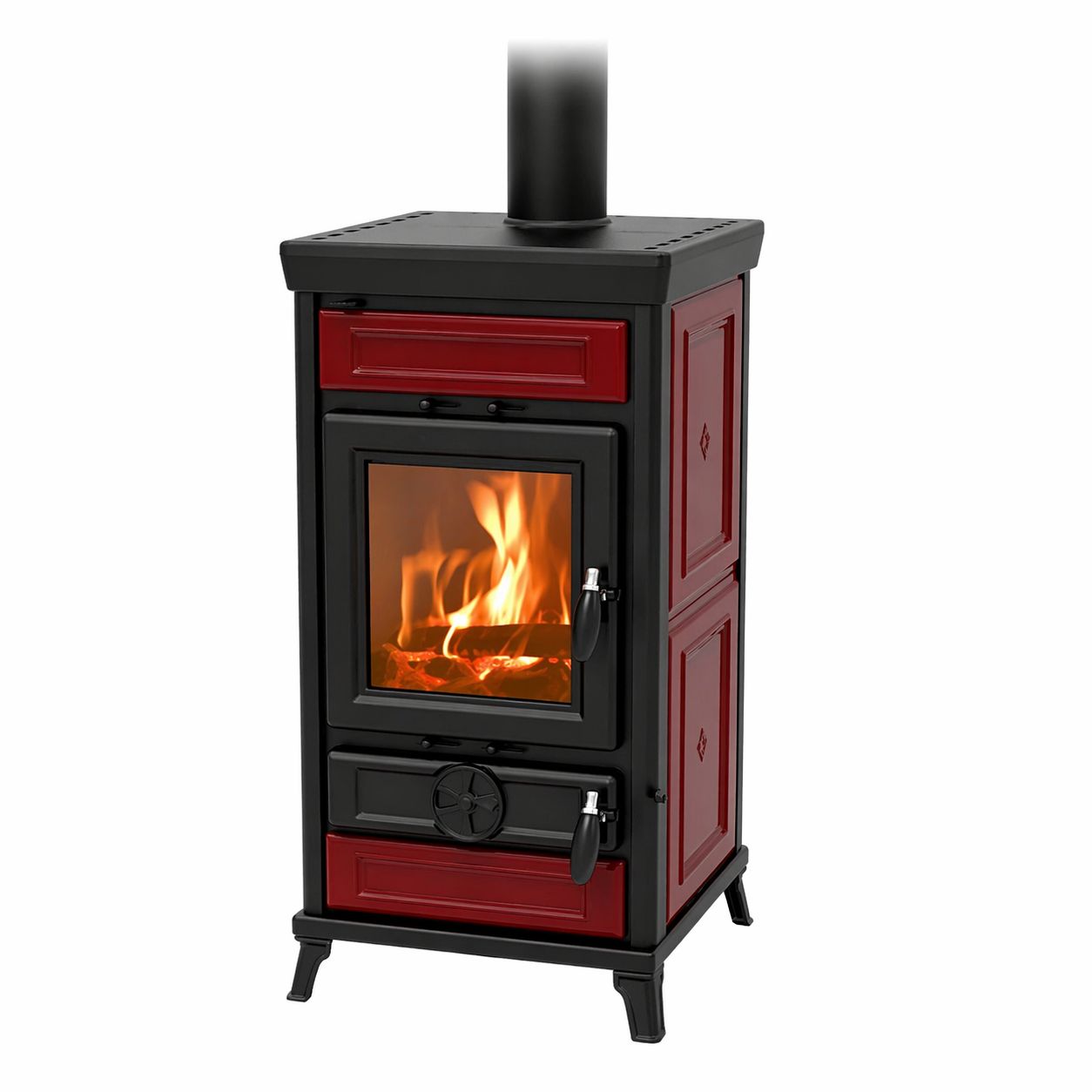Poêle à bois en céramique - THERMOROSSI Ilaria Evo6 Maiolica 11.4 kW