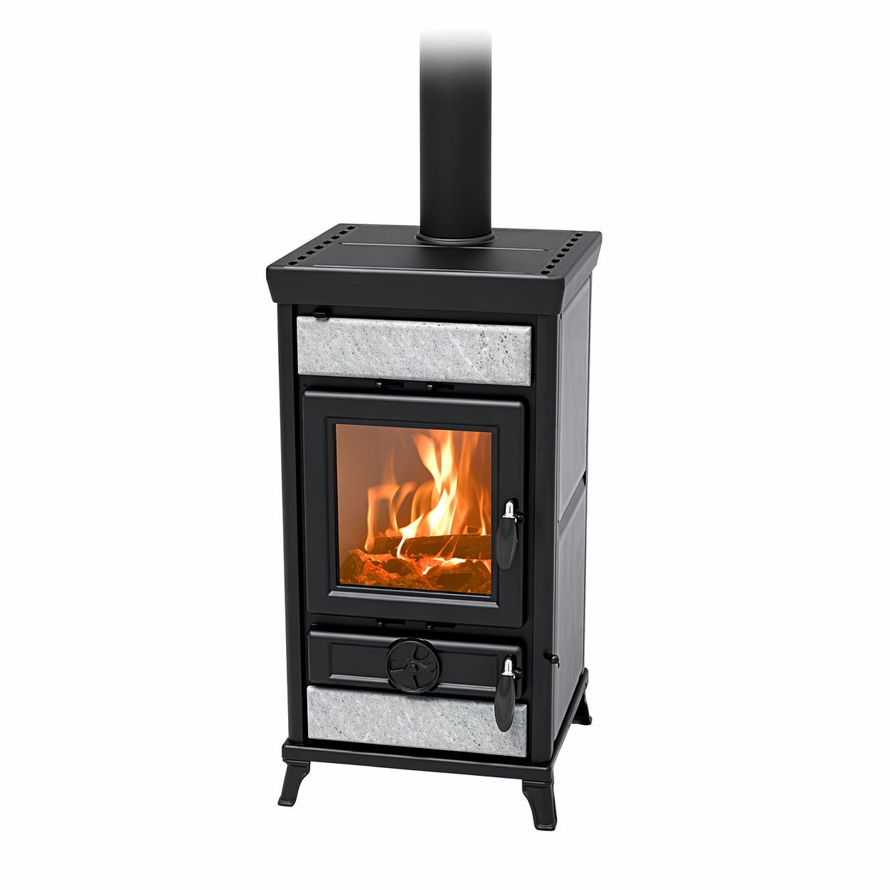 Poêle à bois en pierre - THERMOROSSI Ilaria Evo6 Stone 11.4 kW