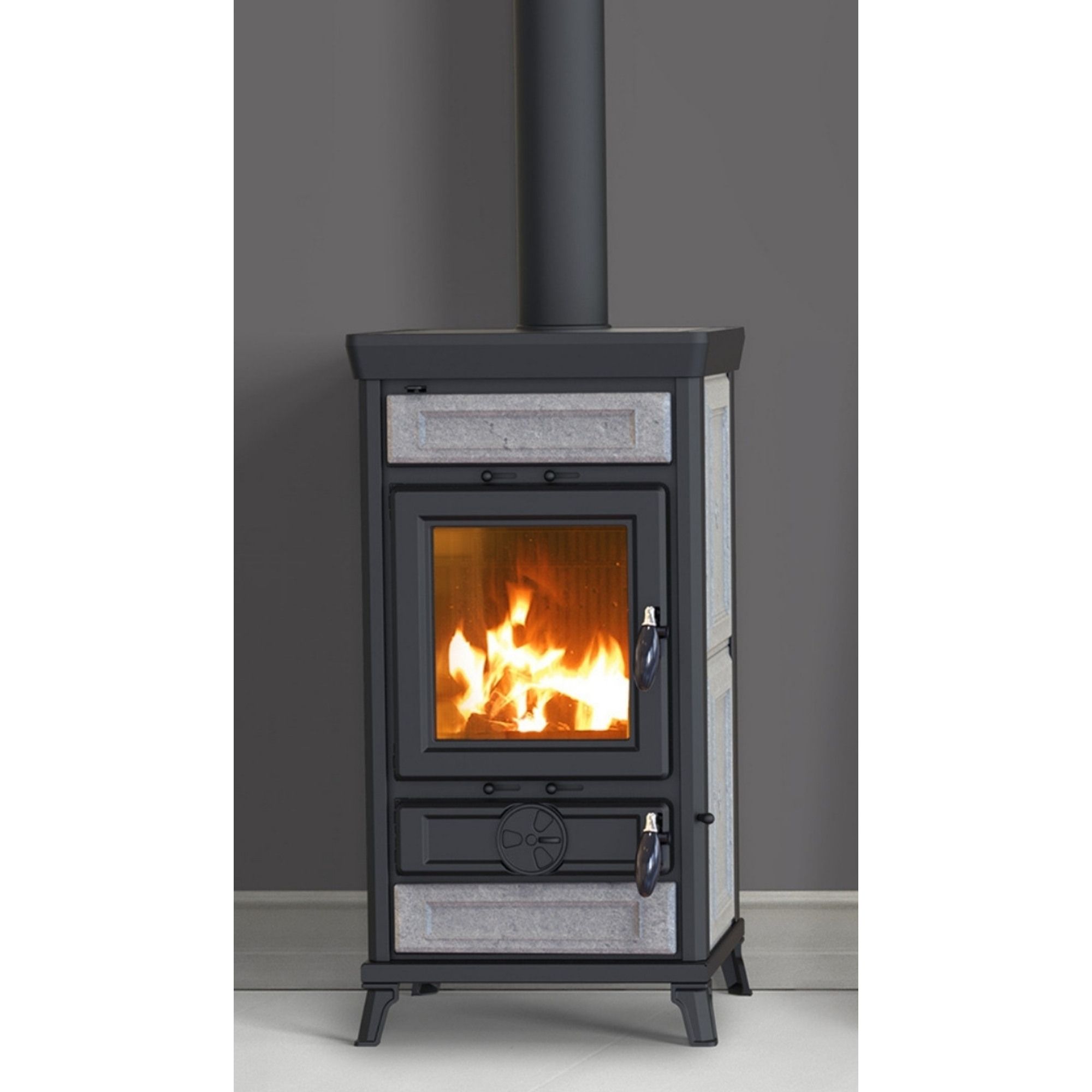 Poêle à bois en pierre - THERMOROSSI Ilaria Evo6 Stone 11.4 kW