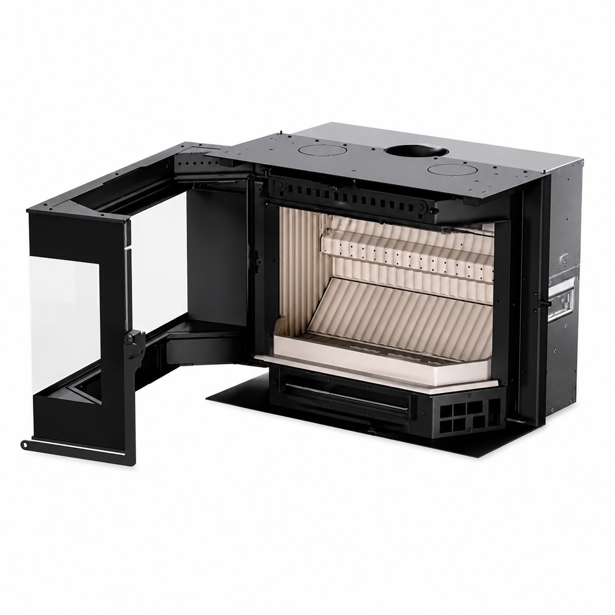 Insert à bois d'angle - THERMOROSSI Panorama Angolare SX 5.7 kW