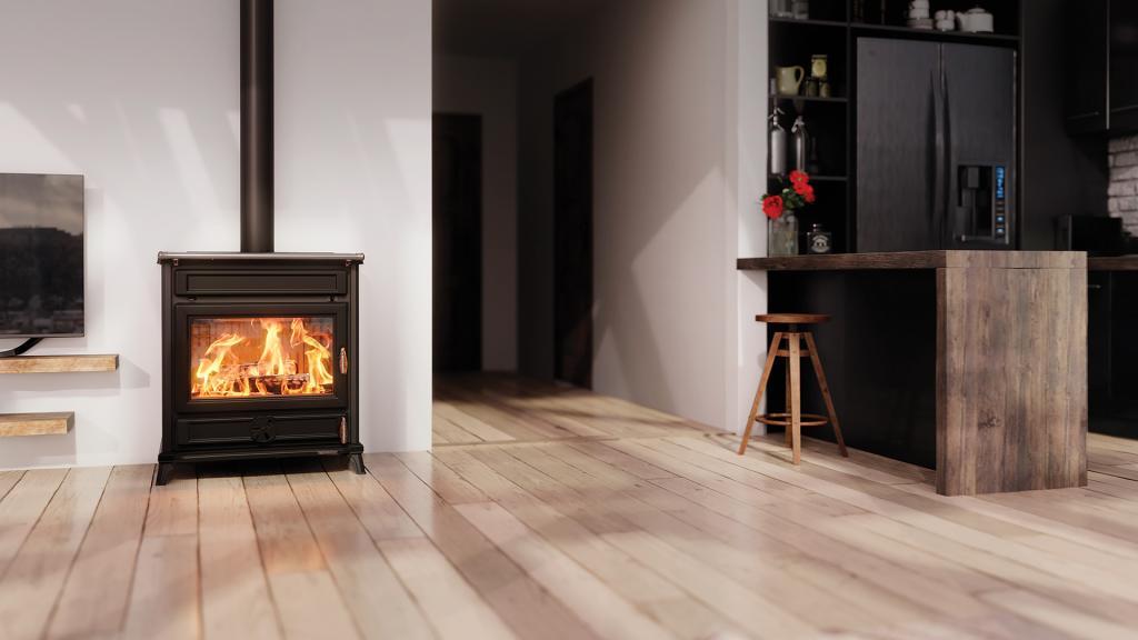 Poêle à bois en fonte - THERMOROSSI Agorà 12 kW
