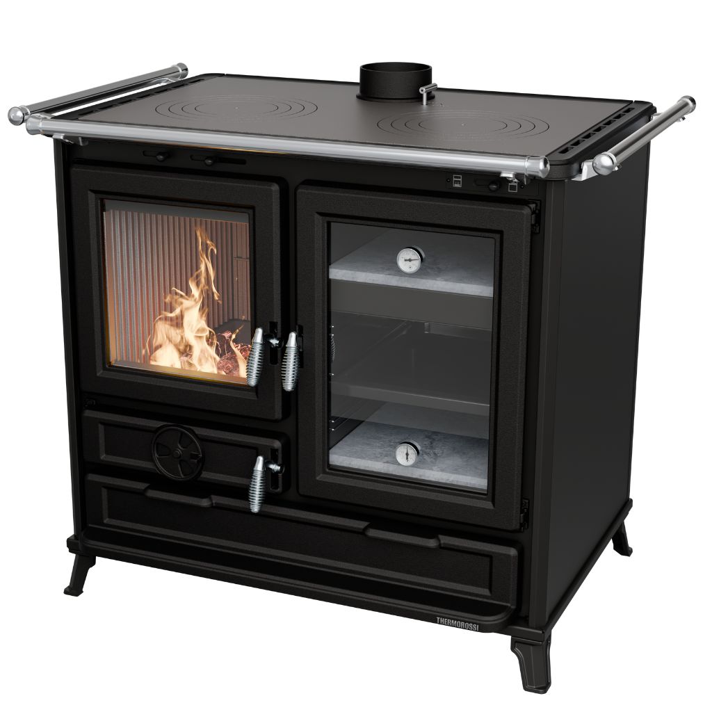 Cuisinière à bois en fonte - THERMOROSSI Margot Evo 12.1 kW