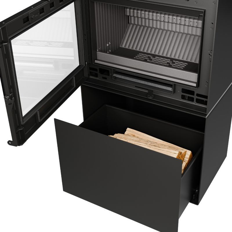 Poêle à bois design raccordable - THERMOROSSI Moonlight 10.7 kW