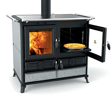Cuisinière à bois en pierre - THERMOROSSI Viola Evo Stone 12.1 kW